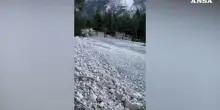 San Vito di Cadore, nuova colata detritica dalla Croda Marcora
