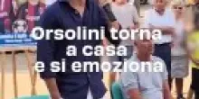 Orsolini torna a casa e si emoziona: "Dico grazie alla mia famiglia"