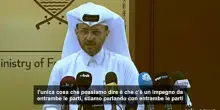Il Qatar: nei colloqui a Doha impegno da entrambe le parti