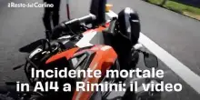 Incidente mortale in A14 a Rimini: il video
