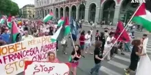 Torino, corteo pro-Palestina sfila per le vie del centro