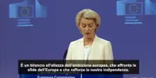 Von der Leyen: il nuovo bilancio proposto "il più ambizioso di sempre"