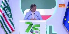 Meloni a congresso Cisl: Per Governo centrale confronto con parti sociali