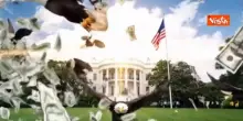 Piovono dollari e volano aquile, il video con l'Ai della Casa Bianca per celebrare la "Golden age"