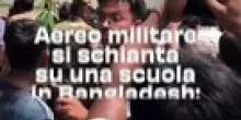 Aereo militare si schianta su una scuola in Bangladesh: strage di studenti a Dacca