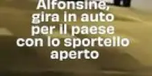 Alfonsine, gira in auto per il paese con lo sportello aperto
