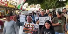 Jenin, manifestazione contro la crisi umanitaria nella Striscia di Gaza