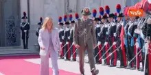 Meloni incontra il Presidente della Repubblica algerina Abdelmadjid Tebboune a Villa Pamphilj