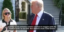 Trump: dazi con l'Ue, 50% di possibilità di accordo