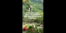 Il salvataggio con l'elicottero dell'escursionista caduta