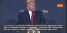 Trump: Gli Usa vinceranno la corsa per l'Intelligenza artificiale