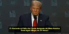 Trump indica Vance come successore: "Al momento sarebbe favorito"