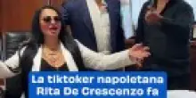 La tiktoker napoletana Rita De Crescenzo fa irruzione in Consiglio Regionale