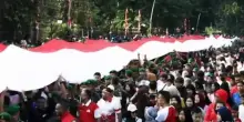 Migliaia di persone celebrano Indipendenza dell'Indonesia a Bogor
