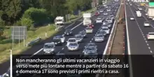 Ponte di ferragosto: ultime partenze e primi rientri a casa, oltre 12 milioni in strada