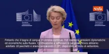 Von Der Leyen: Continueremo con sanzioni contro la Russia, a settembre il 19&deg; pacchetto