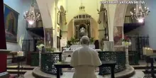 Il Papa visita il Santuario Madonna delle Grazie alla Mentorella