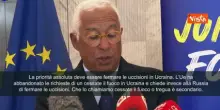 Guerra Ucraina, Costa: Priorità assoluta deve essere fermare le uccisioni