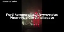 Forti temporali sul Ravennate: Pinarella e Cervia allagate