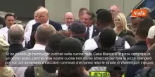 Trump a guardia Nazionale Washington: Vi ho portato hamburger cucinati alla Casa Bianca e pizza