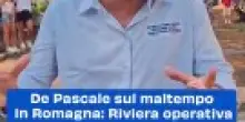 De Pascale sul maltempo  in Romagna: Riviera operativa