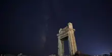 La Via Lattea sulle rovine di Palmira, il time-lapse