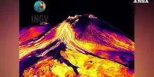 Etna, l'attivita' del vulcano dal cratere di sud-est