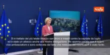 Von der Leyen: "Indignata per gli attacchi russi a Kiev"