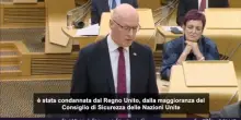 Bandiera Gaza su sede governo Scozia: "Riconoscere Stato Palestina"
