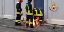 Incendio in azienda di materie plastiche a Pianezza (TO)
