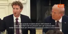 Zuckeberg con Trump alla Casa Bianca: Investo 600 miliardi negli Usa entro 2028