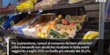 Boom dei prezzi degli alimentari: secondo l'ISTAT saliti del 30% dal 2019