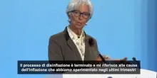 Bce conferma ancora i tassi, Lagarde: restiamo in buona posizione