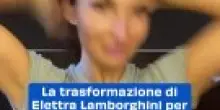 La trasformazione di Elettra Lamborghini per "Boss in incognito"