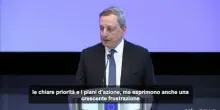 Draghi: l'Ue non riesce a tenere il passo del cambiamento