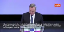 Draghi: Su A.I. divari evidenti, in Ue progressi minimi