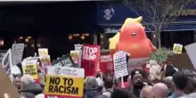 Londra, protesta "Stop-Trump" durante la visita del presidente Usa