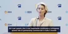 Von der Leyen: UE sviluppi nuove "partnership commerciali"