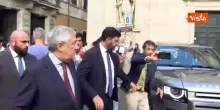 Il Ministro degli Esteri Antonio Tajani lascia il Senato dopo il question time