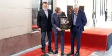 Una stella sulla Walk of Fame per Chris Wallace: io con Jimmy Kimmel