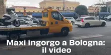 Maxi ingorgo a Bologna: il video
