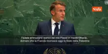 Macron all'assemblea Onu: "La Francia riconosce lo Stato della Palestina”