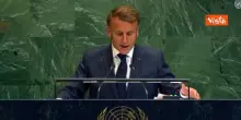 Abu Mazen in videoconferenza applaude Macron per riconoscimento Palestina all'Assemblea dell'Onu