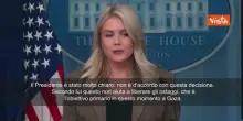 Leavitt (Portavoce Casa Bianca): Trump resta contrario a riconoscimento Palestina