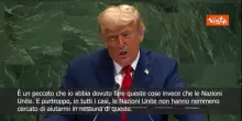 Trump all'Onu: Ho posto fine a 7 guerre e l'Onu non mi ha mai aiutato