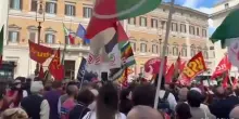 Flotilla, al presidio in piazza Montecitorio contestata la Cgil