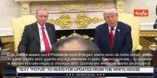 Trump a fianco di Erdogan alla Casa Bianca: Nessuno ne sa più di lui di elezioni truccate