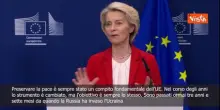 Von der Leyen: Compito dell'Ue è preservare la pace
