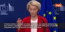 Von der Leyen: L'Ucraina resiste sul campo di battaglia