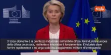 Von der Leyen: Necessaria industria Ue della difesa potenziata e innovativa